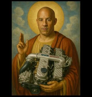 Obrázek 2 produktu Dámské tričko Svatý Dom Toretto Ježíš Motorů MWM Sprint