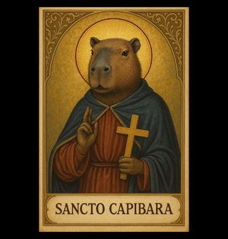 Obrázek 2 produktu Pánská mikina Svatá Kapybara Sancto Capibara