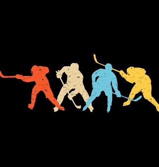 Obrázek 2 produktu Dámské tričko Retro Hokejisté na Ledě