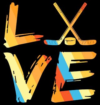 Obrázek 2 produktu Pánská mikina Retro Hokejová láska LOVE