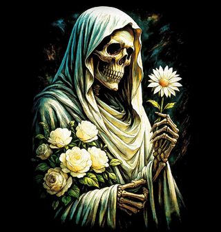 Obrázek 2 produktu Pánská mikina Kostlivec v Zahradě Věčnosti