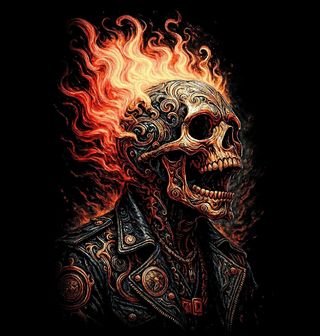 Obrázek 2 produktu Pánská mikina Kostlivec spálený Časem