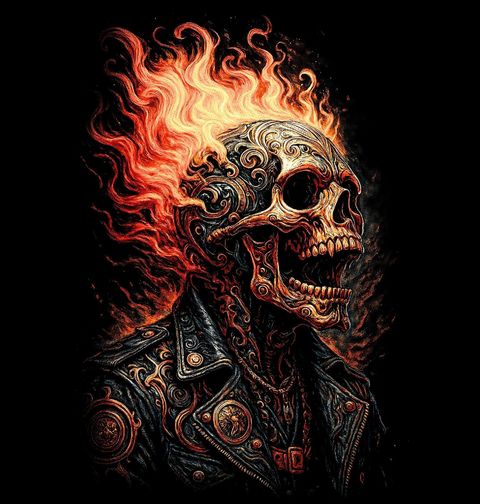 Obrázek produktu Dámské tričko Kostlivec spálený Časem