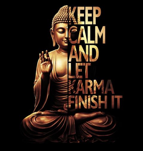 Obrázek produktu Pánská mikina Zůstaň v klidu a nech karmu, ať to dokončí