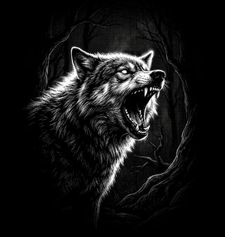 Obrázek 2 produktu Dámské tričko Zuřivý Řev Vlka