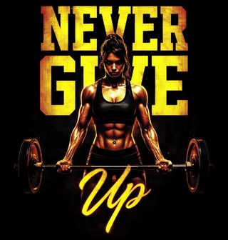 Obrázek 2 produktu Dámské tričko Nikdy se nevzdávej Never Give Up