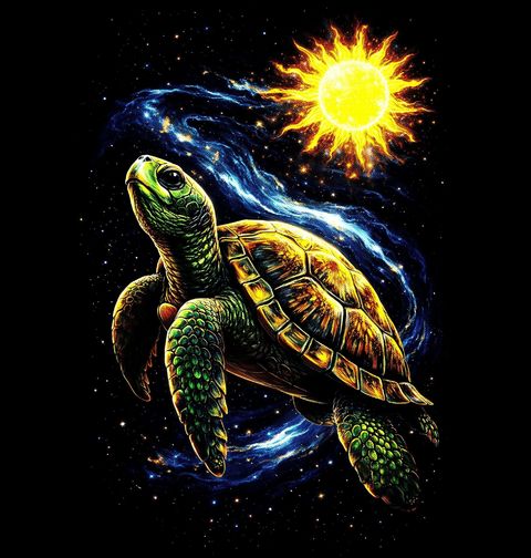 Obrázek produktu Dámské tričko Želva na Vesmírném Dobrodružství