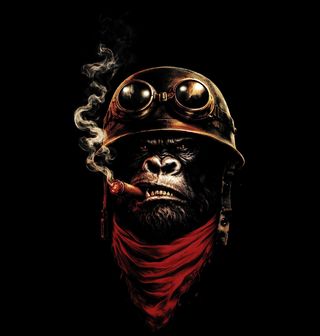 Obrázek 2 produktu Dámské tričko Pilot Gorila s Doutníkem