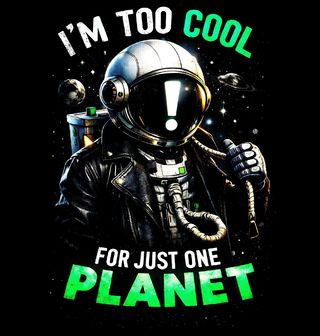 Obrázek 2 produktu Dětské tričko Astronaut Jsem až moc cool jen pro jednu planetu