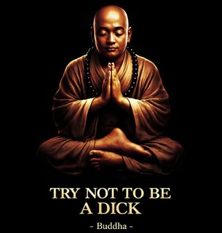 Obrázek 2 produktu Pánská mikina Zkus nebýt debil – Buddha