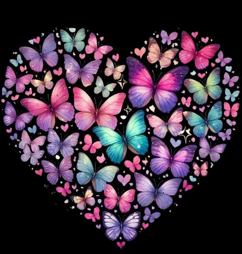 Obrázek produktu Pánská mikina Křehké Motýlí Srdce