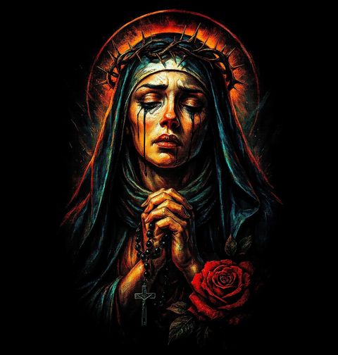 Obrázek produktu Pánské tričko Panna Maria Sedmibolestná