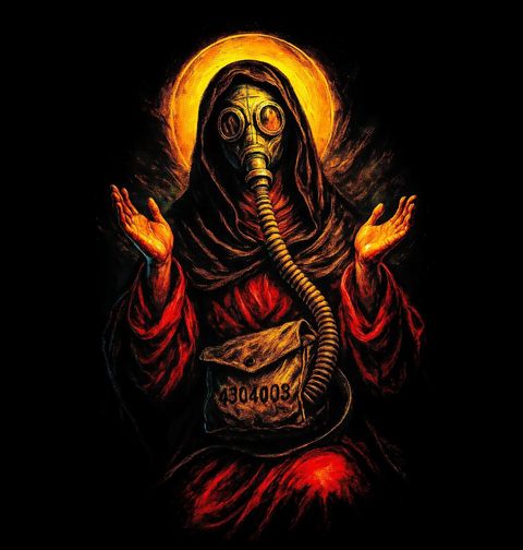 Obrázek produktu Dámské tričko Svatý Ježíš v Apokalyptické Masce