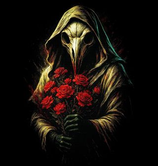 Obrázek 2 produktu Pánská mikina Morový Doktor Květiny na Hrob