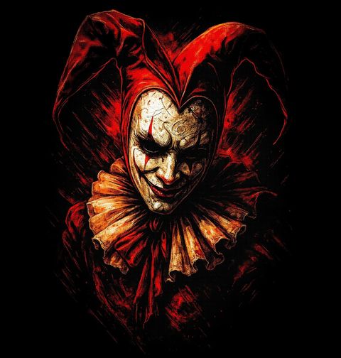 Obrázek produktu Dámské tričko Temný Královský Šašek