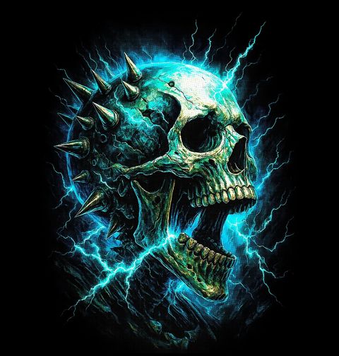 Obrázek produktu Pánská mikina Elektrizující Lebka