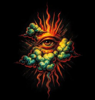 Obrázek 2 produktu Dětské tričko Vševidoucí Oko mezi Mraky