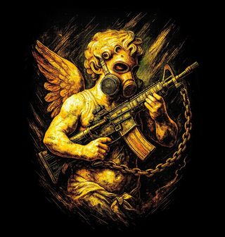 Obrázek 2 produktu Pánská mikina Padlý Anděl s Puškou