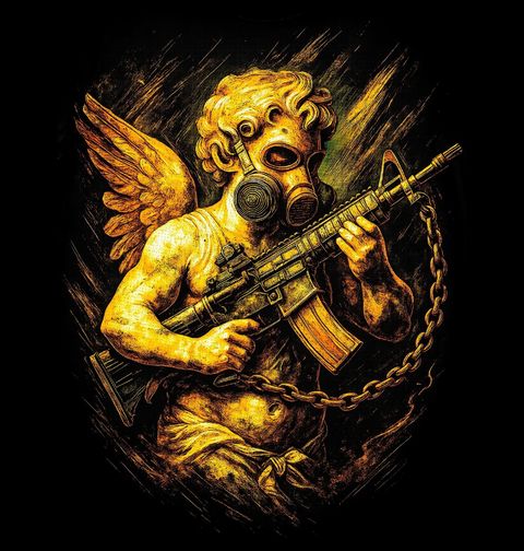 Obrázek produktu Pánské tričko Padlý Anděl s Puškou