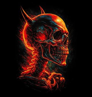 Obrázek 2 produktu Dámské tričko Lebka Ďábla