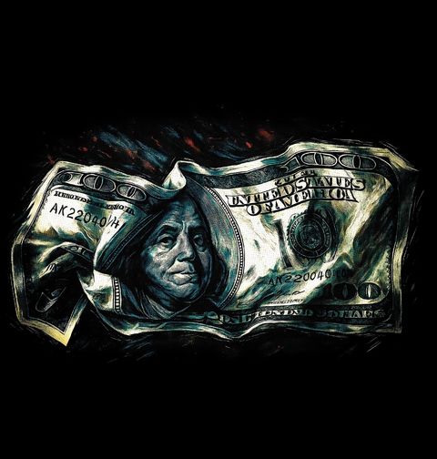 Obrázek produktu Dětské tričko Síla Peněz 100 dolarů