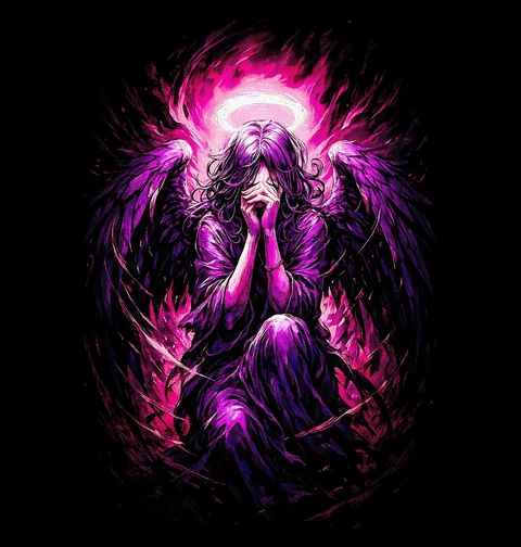 Obrázek produktu Dámské tričko Fialová Svatozář Anděla