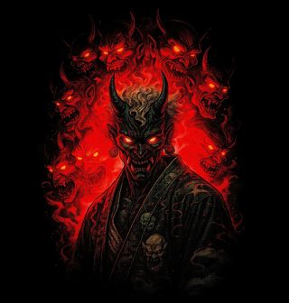 Obrázek 2 produktu Pánské tričko Démon Oni z Hlubin Pekla