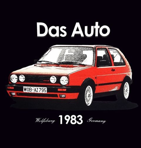 Obrázek produktu Dámské tričko Das Auto 1983 Wolfsburg Germany Volkswagen