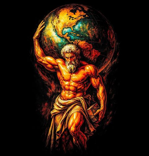 Obrázek produktu Dětské tričko Svalnatý Titán Atlas