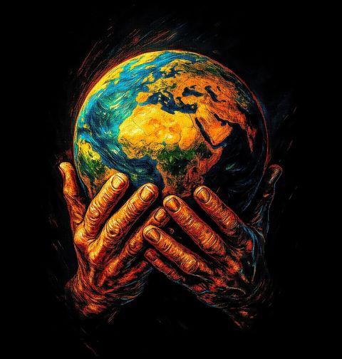 Obrázek produktu Pánská mikina Atlas a Nebeská Klenba