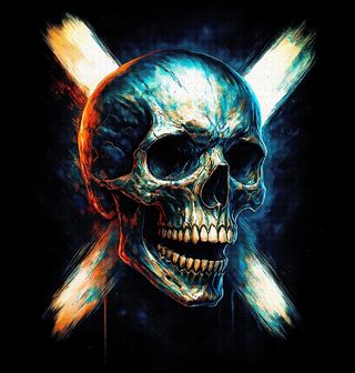 Obrázek 2 produktu Dámské tričko Lebka a Bílý Kříž Smrti