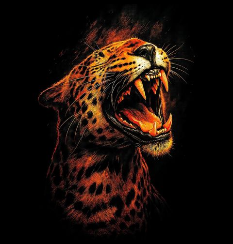 Obrázek produktu Dámské tričko Řev Levharta skvrnitého