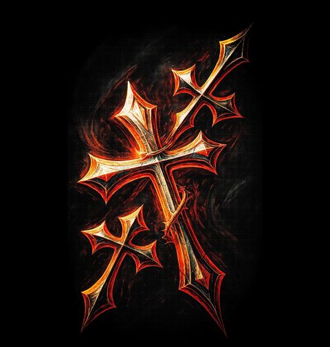 Obrázek produktu Pánské tričko Gotický Kříž