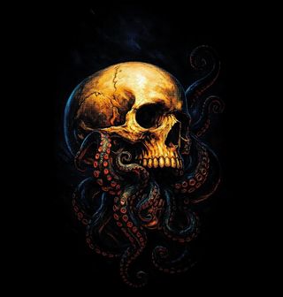 Obrázek 2 produktu Dámské tričko Chobotnice s Lebkou