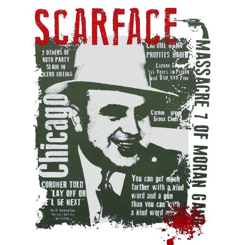 Obrázek produktu Pánské tričko Al Capone Scarface