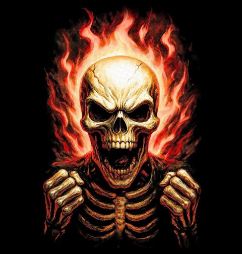 Obrázek produktu Dámské tričko Pekelný Řev Kostlivce