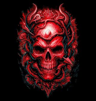 Obrázek 2 produktu Pánská mikina Ďábelská Lebka