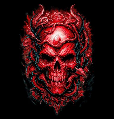 Obrázek produktu Pánská mikina Ďábelská Lebka