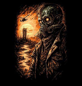 Obrázek 2 produktu Dětské tričko Kostlivec Přeživší Apokalypsy