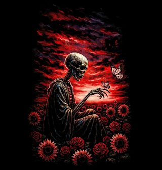 Obrázek 2 produktu Dámské tričko Kostlivec na Slunečnicovém Poli