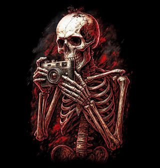 Obrázek 2 produktu Pánská mikina Kostlivec Fotograf