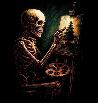 Obrázek 2 produktu Pánské tričko Kostlivec Malíř u Plátna