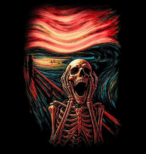 Obrázek produktu Pánské tričko Kostlivcův Výkřik