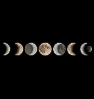 Obrázek 2 produktu Pánská mikina Fáze Měsíce Horizontálně