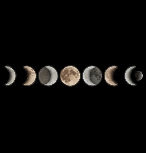 Obrázek produktu Pánská mikina Fáze Měsíce Horizontálně