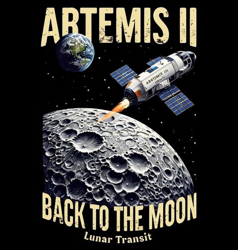 Obrázek produktu Dámské tričko Zpět na Měsíc s Artemis II.