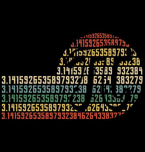 Obrázek produktu Dětské tričko Retro Hodnota Pí π