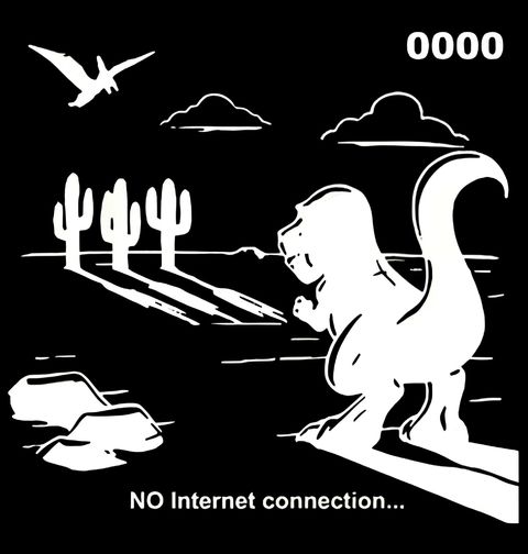 Obrázek produktu Dámské tričko Offline Dino Hra