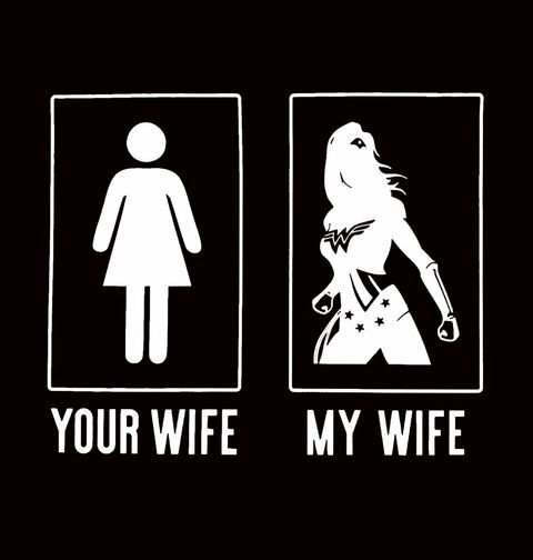 Obrázek produktu Pánské tričko Your Wife My Wife Tvoje Žena Moje Žena