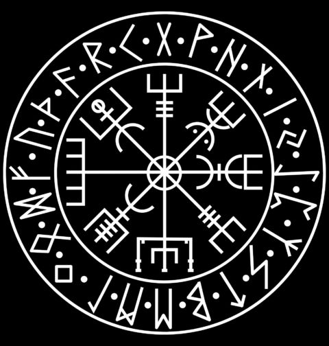 Obrázek produktu Dámské tričko Runový Kompas Vegvísir